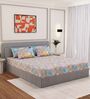 Green Leaf 300 TC Cotton Bedsheet With 4 Pillow Covers King Sized Bedsheet With 2 Pillow Covers