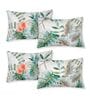Green Leaf 300 TC Cotton Bedsheet With 4 Pillow Covers King Sized Bedsheet With 2 Pillow Covers