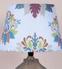 Artistry Mangowood Table Lamp With English Oak Print Satin Shade
