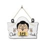 Dad White Solid Wood Wall Hanging Quotes