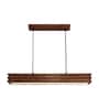 Artline 48 Brown Solid Wood Linear LED Hanging Light