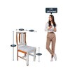 Artois Sheesham Wood 6 Seater Dining Set in Teak & Off White Finish Artois Sheesham Wood 6 Seater Dining Set in Teak & Off White Finish