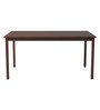 Artois Solid Wood 6 Seater Dining Set in Dark Walnut Finish with Bench