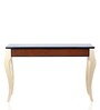 Artoric Solid Wood Console Table in Brown Gold Finish