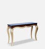 Artoric Solid Wood Console Table in Brown Gold Finish