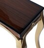 Artoric Solid Wood Console Table in Brown Gold Finish