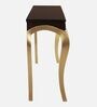 Artoric Solid Wood Console Table In Brown Finish
