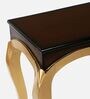 Artoric Solid Wood Console Table In Brown Finish