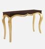 Artoric Solid Wood Console Table In Brown Finish