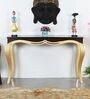 Artoric Solid Wood Console Table In Brown Finish