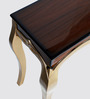 Artoric Solid Wood Console Table in Gold Brown Finish
