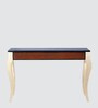 Artoric Solid Wood Console Table in Gold Brown Finish