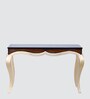 Artoric Solid Wood Console Table in Gold Brown Finish
