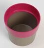 Plastic Pink Flower Desk Pots