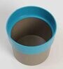 Plastic Blue Flower Desk Pots