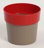 Plastic Red Flower Desk Pots