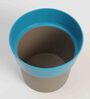 Plastic Blue Flower Desk Pots
