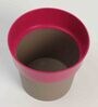 Plastic Pink Flower Desk Pots