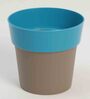Plastic Blue Flower Desk Pots