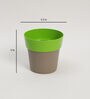 Plastic Green Flower Desk Pots
