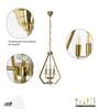 Arvin Gold Metal Hanging Light