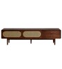 Arvion Rattan Tv Unit In Walnut Finish