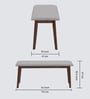 Arvo 6 Seater Dining Set in Walnut Finish