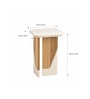 Arvod Ashwood White Marble End Table In Matte Finish Arvod Ashwood White Marble End Table In Matte Finish