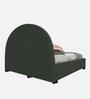 Arya Fabric King Size Bed in Charcoal & Grey Colour