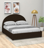 Arya Fabric Queen Size Bed in Chocolate Brown Colour