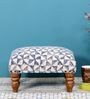 Arya Foot Stool in Blue Colour