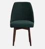 Aryo Fabric Dining Chair In Scratch Resistant Green Colour