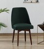 Aryo Fabric Dining Chair In Scratch Resistant Green Colour