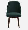 Aryo Fabric Dining Chair In Scratch Resistant Green Colour