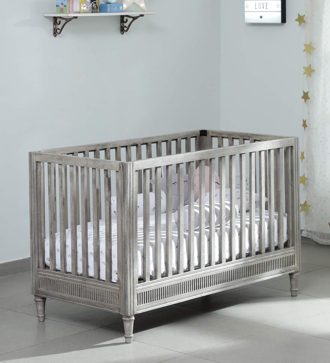 Ash 2024 grey crib