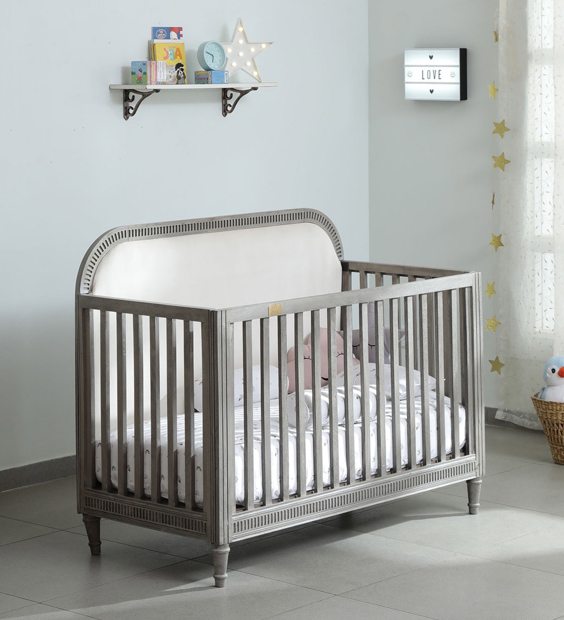 Ash grey outlet crib