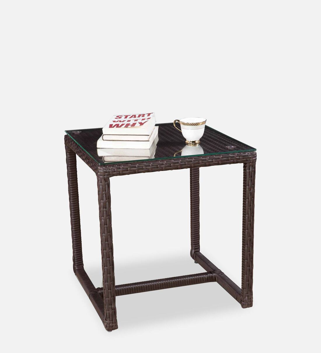 Buy Aster Wicker Outdoor Coffee Table in Brown Finish at 75 OFF by