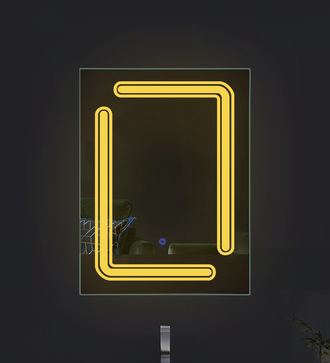 Buy Asymmetry Illuminated edge Glow LED Wall Mirror By Flair Glass