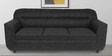 Ashen Fabric 3 Seater Sofa in Charcoal Grey Colour