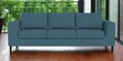 Asher Fabric 3 Seater Sofa In Light Blue Colour