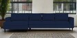 Asher Fabric RHS Sectional Sofa In indigo Colour
