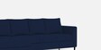 Asher Fabric RHS Sectional Sofa In indigo Colour