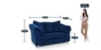 Ashley 2 Sofa in ink Blue Colour