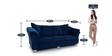 Ashley 3 Sofa in ink Blue Colour