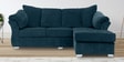 Ashley LHS 2 Seater Sofa with Lounger in Blue Colour