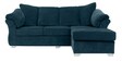 Ashley LHS 2 Seater Sofa with Lounger in Blue Colour