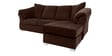 Ashley LHS 2 Seater Sofa with Lounger in Brown Colour