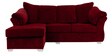 Ashley RHS 2 Seater Sofa with Lounger in Red Colour