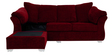 Ashley RHS 2 Seater Sofa with Lounger in Red Colour