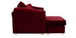 Ashley RHS 2 Seater Sofa with Lounger in Red Colour